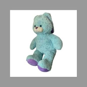 Build A Bear Blue Snowflake Stuffed Bunny Rabbit